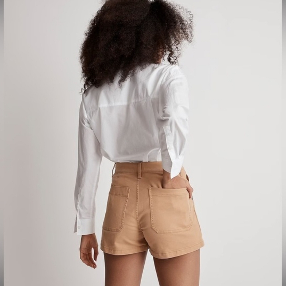 Madewell | The Perfect Vintage Fatigue Shorts in Tan - Picture 3 of 6